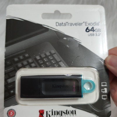 USB 64GB Kingston chuẩn USB 3.2 - USB dung lượng 64GB tốc độ cao 3.2 - Hàng chính hãng