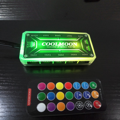 Bộ hub quạt tản nhiệt Coolmoon RGB - Hàng nhập khẩu