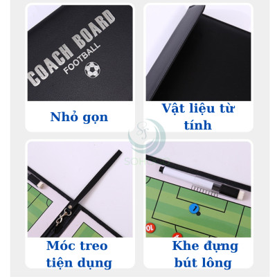 Bảng Ghi Chiến Thuật Bóng Chuyền Gấp Gọn – Dùng Cho HLViên Các Môn Thể Thao - Bảng Huấn Luyện Bóng Rổ/Bóng Đá/Bóng Chuyền – Full Set Nam Châm & Bút Bảng Ghi Chiến Lược Thể Thao Đa Năng – Dành Cho Huấn Luyện Viên