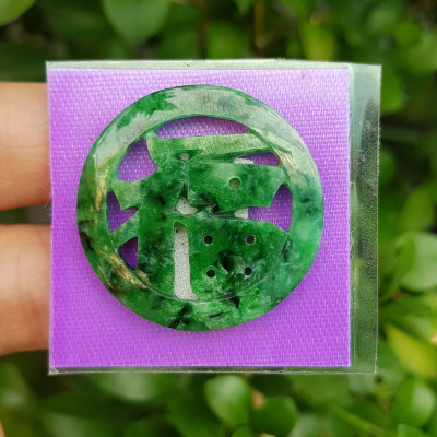 Mặt dây chuyền Chữ Phúc hay Chữ Phước Chất liệu đá cẩm thạch tự nhiên Size đk 31mm x dầy 2mm Anh Chị bọc Vàng lên đeo với dây chuyền của mình vừa đẹp vừa tốt mang chữ Phúc luôn bên mình ý nghĩa phúc đức ạ 