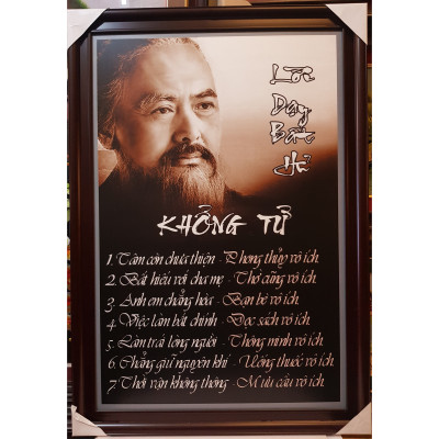 LỜI DẠY BẤT HỦ KHỔNG TỬ -TRANH IN DẦU CAO CẤP