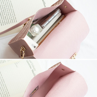 Túi Xách Nữ, Túi Đeo Chéo Nữ Cao Cấp Dáng Vuông Họa Tiết Da Cá Sấu Đi Chơi, Đi Tiệc Phong Cách Hàn Quốc