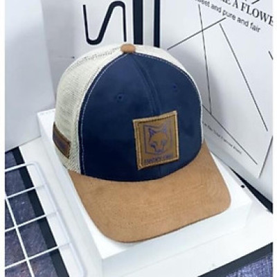 Nón kết, mũ lưỡi trai Sói vải kaki phối lưới form chuẩn siêu đẹp (Ảnh thật)