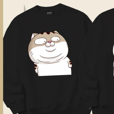 Áo Sweater cặp đôi form rộng Mèo Ami bụng bự Mr.Buffalo