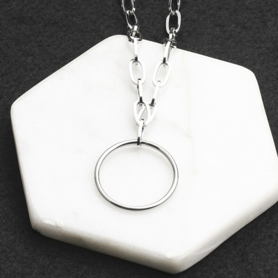 Dây chuyền phong cách Hàn Quốc hợp thời trang nam nữ vòng thép không gỉ Wang Yibo