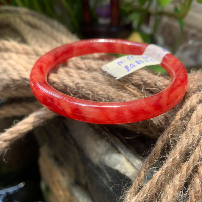 Vòng Cẩm Thạch Đỏ Tròn Ni 55 Đến 56