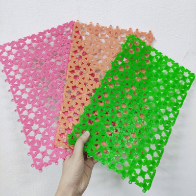 Tấm Lót Chuồng Lót Sàn Chống Trơn Trượt Bằng Nhựa Dẻo Cho Chó Mèo 20x30 Cm 
