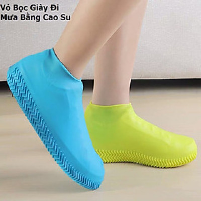 Vỏ Bọc Giày Đi Mưa Bằng Cao Su Silicon Dẻo Chống Trượt Chống Thấm Nước, Tái Sử Dụng Tiện Lợi Cho Nam Nữ, Ủng Bọc Giày, bao Giày Latex Đi phượt, du lịch
