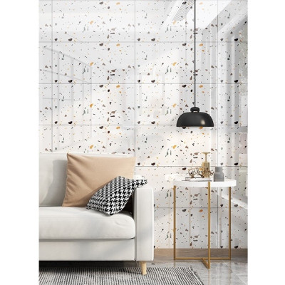 Bộ 10 Tấm Xốp Dán Tường 3D PVC Đá Vàng 60x30cm Keo Sẵn Dày 2,5mm Cao Cấp, Sang Trọng