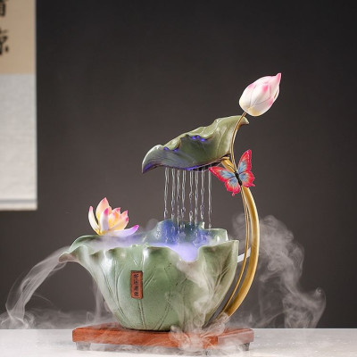 Thác Nước Phong Thủy Hoa Sen Hồ Điệp_ Hàng chính hãng