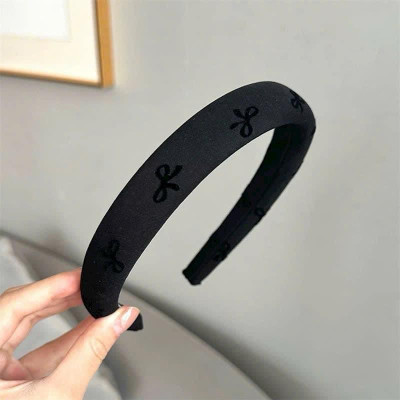 SET 2 BỜM TÓC HÌNH NƠ ĐEN XÁM