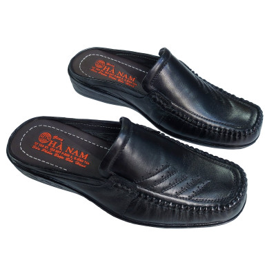 Dép Bít Mũi Nam HÀ NAM Da Bò Thật Cao Cấp GSB2096