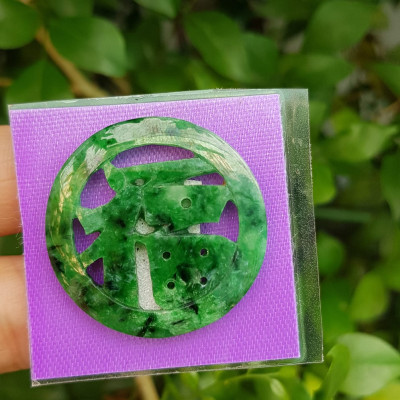 Mặt dây chuyền Chữ Phúc hay Chữ Phước Chất liệu đá cẩm thạch tự nhiên Size đk 31mm x dầy 2mm Anh Chị bọc Vàng lên đeo với dây chuyền của mình vừa đẹp vừa tốt mang chữ Phúc luôn bên mình ý nghĩa phúc đức ạ 