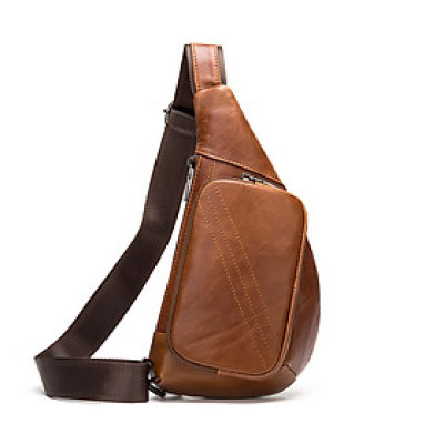 Túi đeo chéo nam DA BÒ THẬT – BEE GEE DCN9336A