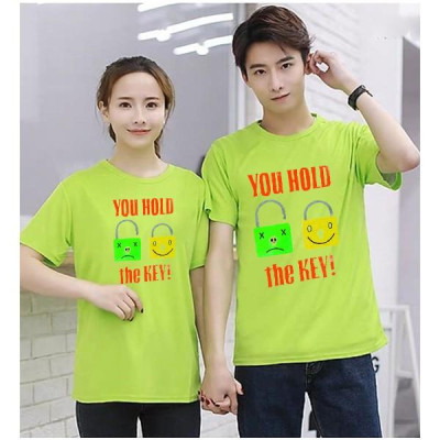 Combo 2 Áo Thun Cặp Đôi so Cute In Họa Tiết Tình Yêu xinh xắn chất thun đẹp