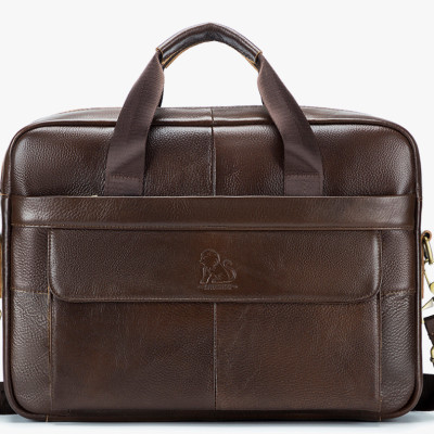 Túi xách nam 100% da bò thật cao cấp phong cách mới 15.6inh