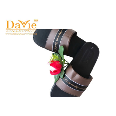 Dép Nam Quai Ngang Thương Hiệu Davie Mã Dvsd05 Đế Bằng Chống Trơn Trượt