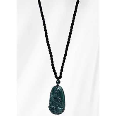 Mặt Dây Chuyền Đại Thế Chí Bồ Tát Tuổi Ngọ Đá Cẩm Thạch Nước Ngọc Ngọc Quý Gemstones