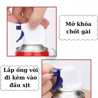 Chai xịt khí nén 450ml vệ sinh thiết bị điện tử – chuyên dụng cho PC, laptop, bàn phím, máy ảnh, và thiết bị văn phòng- Hàng nhập khẩu