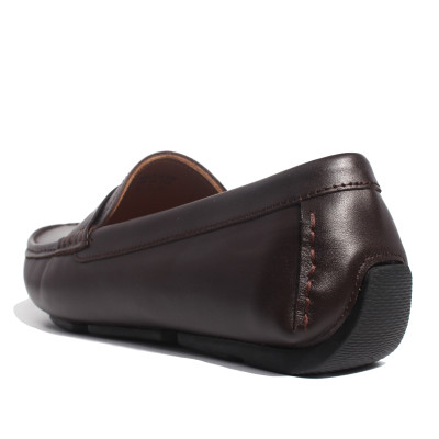 Giày MICHILUX Da Bò Thật Chính Hãng Penny Moccasin CIEMS Màu Nâu Sẫm