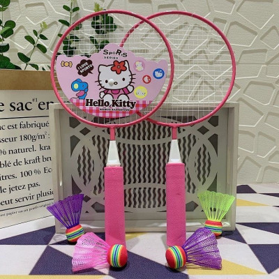 Bộ 2 Vợt Cầu Lông Cho Bé, Kích Thước 43x23cm, Tặng Kèm 2 Quả Cầu, Vợt Cầu Lông Trẻ Em, Đồ Chơi Trẻ Em HT SYS, Hàng Nhập Khẩu