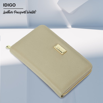 Ví nữ da thật cầm tay, ví da nam nữ nhiều ngăn, đựng vừa passport tích hợp công nghệ RFID Blocking IDIGO FW1 - 4311