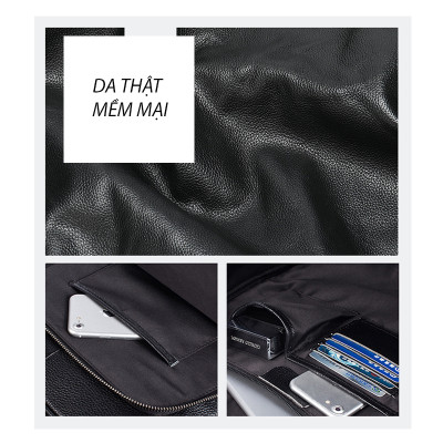 Balo nam DA BÒ THẬT, balo laptop phong cách mới – BEE GEE BLND9059