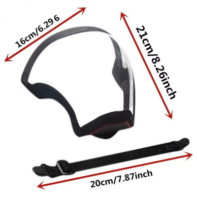 Kính Chống Giọt Bắn, Mặt Nạ Bảo Hộ Chạy Bộ, Kính chắn, Mặt Nạ Viền Đen Đeo Chống Bụi Đi Đường 