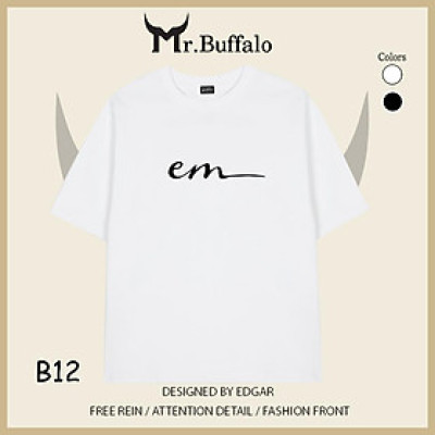 Áo đôi, Cặp cute "em - anh" cotton 100% Mr.Buffalo B12B13