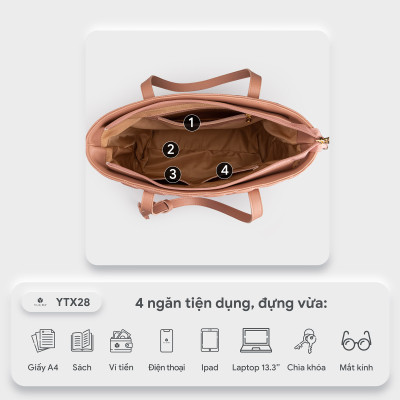 Túi Yuumy ( Thời trang nữ đựng laptop - Túi xách da Seasand YTX28 )
