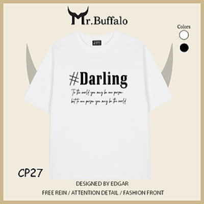 Áo đôi tay lỡ unisex DALING - BAE  CP27-CP28 Mr.Buffalo