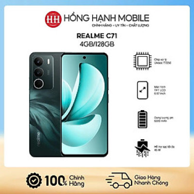 Điện Thoại Realme C71 4GB/128GB - Hàng Chính Hãng