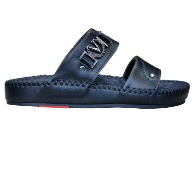 Dép nam quai ngang HÀ NAM da bò thật cao cấp DN2073