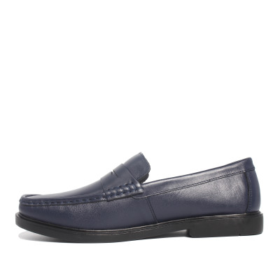 Giày MICHILUX Da Bò Thật Chính Hãng Penny Loafer CIEPL Màu Xanh Navy