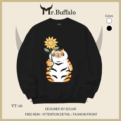Áo Sweater Hổ béo ngây thơ và rồng cute Mr.Buffalo
