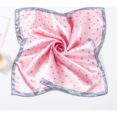 Khăn Lụa Vuông Turban Biến Hóa Nhiều Phong Cách Thời Trang Họa Tiết Độc Đáo 50x50cm