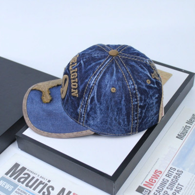 Nón nam, mũ lưỡi trai Ông Địa 79 phối vải jeans form đẹp thời trang đường phố