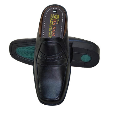 Dép Bít Mũi Nam Da Bò Thật TiTi ĐÔ Cao Cấp GSB20136