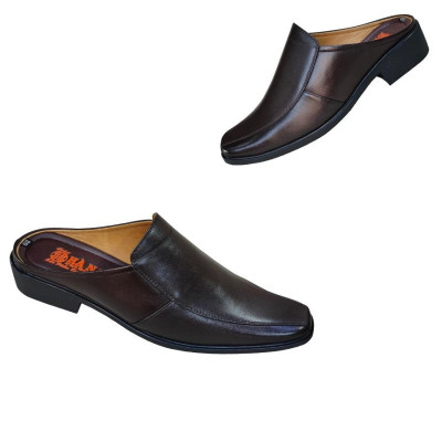 Dép Bít Mũi Nam Da Bò Thật TiTi ĐÔ Cao Cấp GSB20152