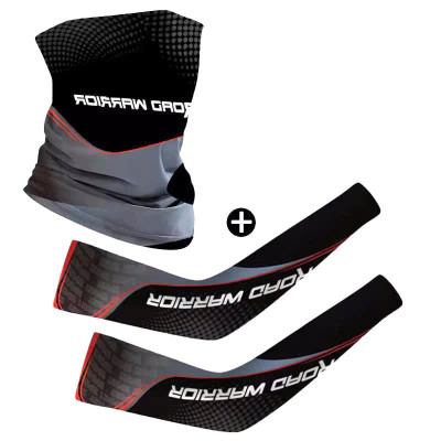 Combo Khăn ống cổ và găng tay chống nắng chống lạnh vải thun thoáng mát thích hợp cả nam và nữ UPF50+ Đen Cấp