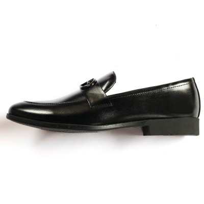 Giày Tây Nam Không Dây Đai Ngang ( Xả Kho ) - Da Mềm Đế Cao Su Mềm Mã D07-PVC