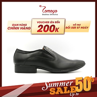 Giày Da Nam Bit Loafer Tomoyo TMN06401