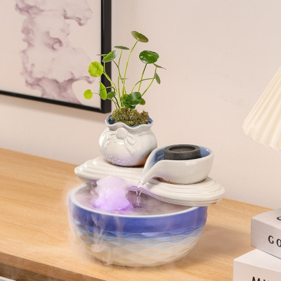 Thác Nước Phong Thủy Túi Kim Bảo Và Cối Xoay_ Hàng chính hãng