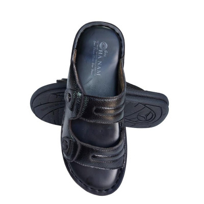 Dép Nam Quai Ngang HÀ NAM Da Bò Thật Cao Cấp DNA199