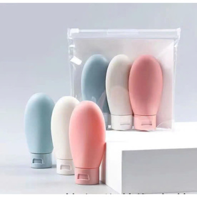 Set 3 tuýp chiết mỹ phẩm du lịch đựng dầu gội, sữa tắm, lotion, toner 60ML- Bộ chai lọ chiết mỹ phẩm tái sử dụng Phượt Dã Ngoại Đi Chơi Văn Phòng