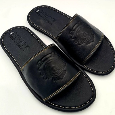  DÉP QUAI NGANG NAM DA BÒ THẬT 100% DONAVY CAO CẤP MAY FULL QUAI VÀ ĐẾ BAO ĐI MƯA DQNVM