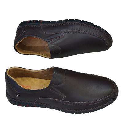 Giày Mọi Nam Da Bò Thật TiTi ĐÔ Cao Cấp GM2065d