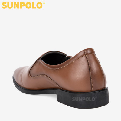 Giày Da Nam, Giày Tây Công Sở Nam Da Bò SUNPOLO SPH310 (Đen, Nâu)