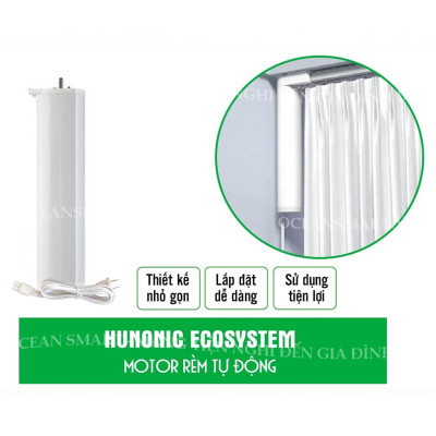 Động Cơ Rèm Thông Minh HUNONIC Ecosystem, Điều Khiển Rèm Từ Xa Qua Điện Thoại - HNREM