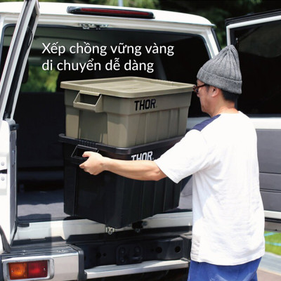 Thùng nhựa Thor hộp nhựa cao cấp không gian lưu trữ lớn thích hợp đi cắm trại, dã ngoại ngoài trời phân phối bởi Cobi Home